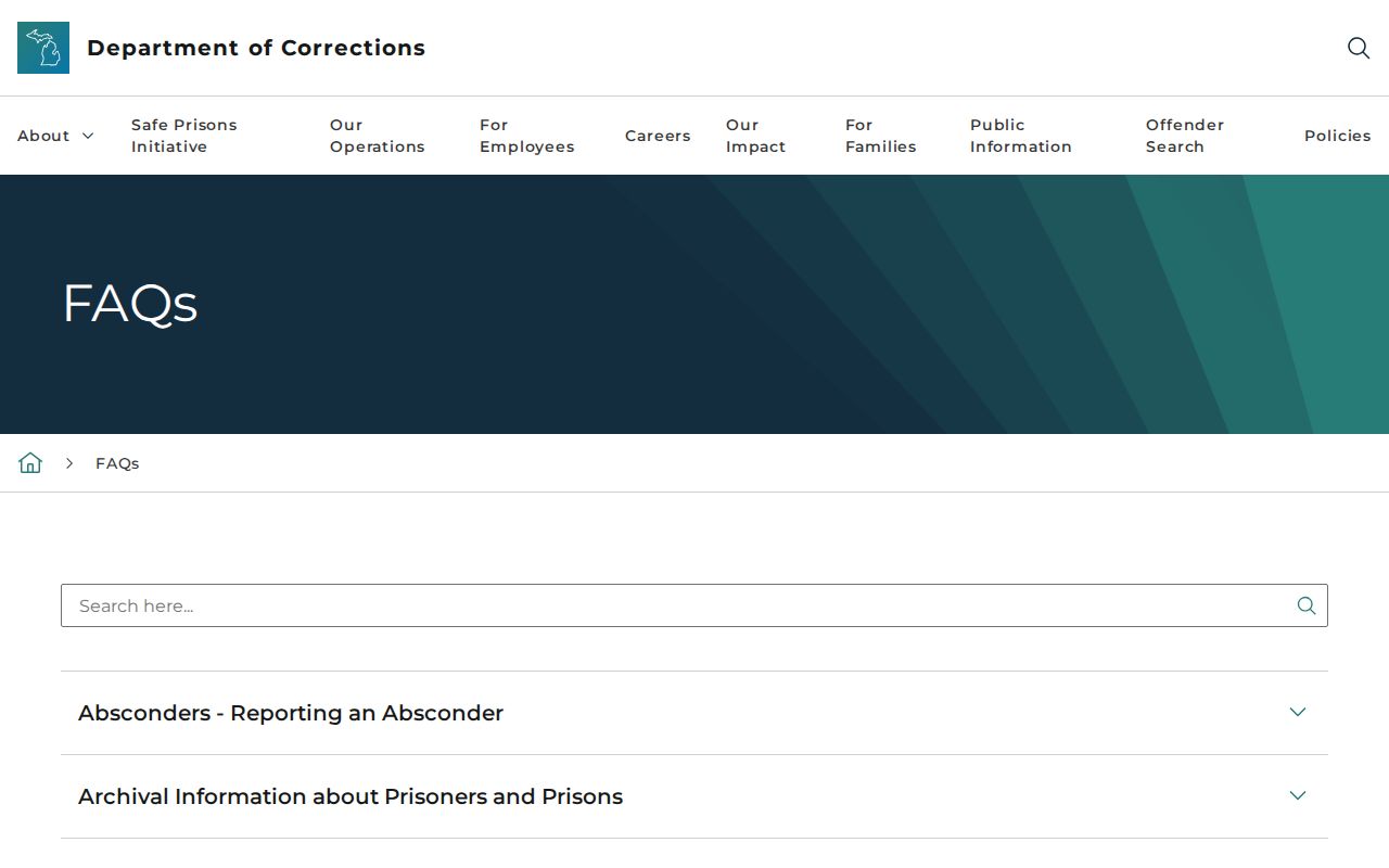 Iosco County inmate projected release date MDOC FAQ